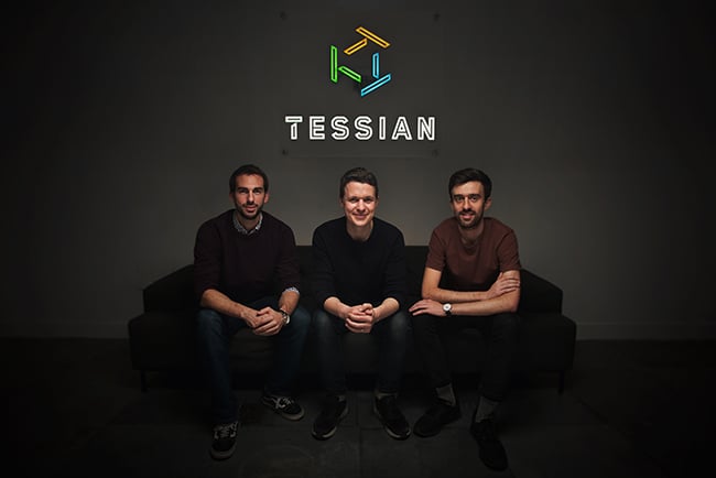 Tessian founders - Tom Adams, Tim Sadler and Ed Bishop